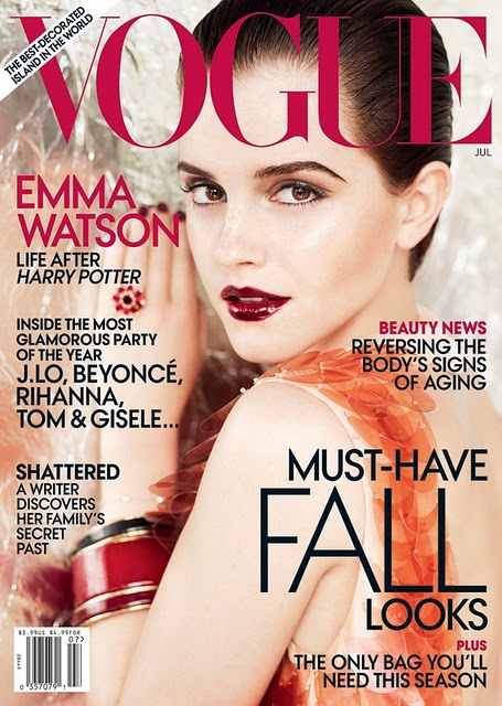 emma watson vogue july 2011 cover. Our favourite Brit is covering